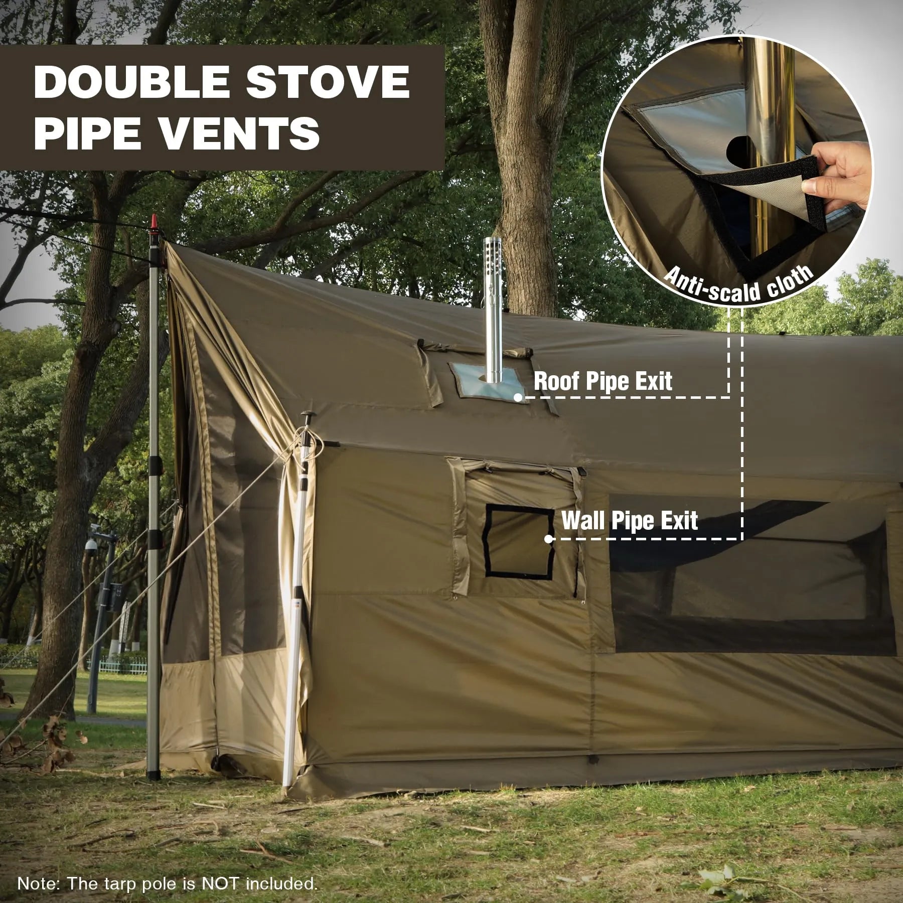 Large Hammock Hot Tent with Stove Jack