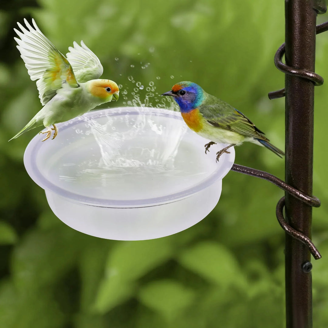 69" L Bird Feeding Station with 4 Feeder Hanging Poles, Wild Bird Feeder Stand Pole for Outside, Multi Feeder Pole Stand Kit for Attracting Wild Birds