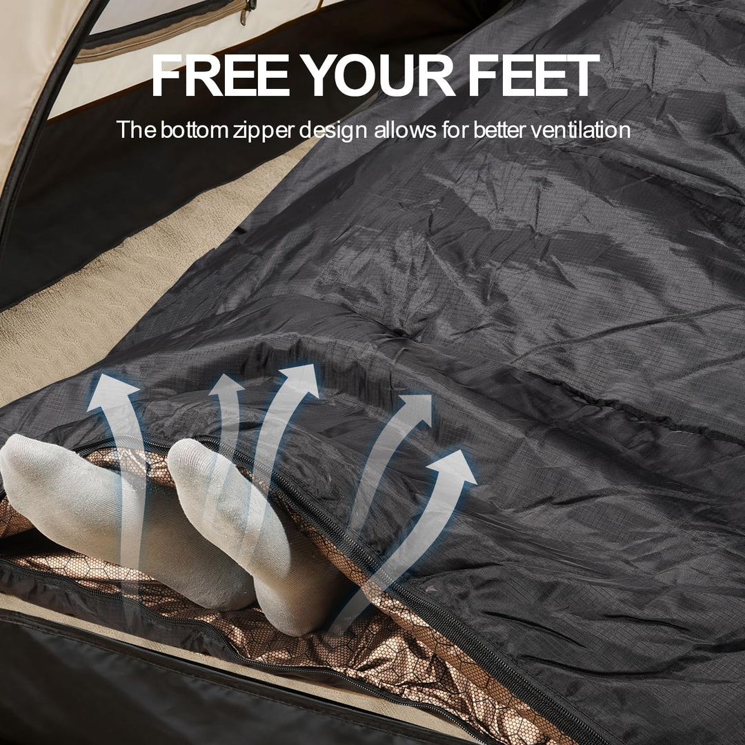 Graphene Lined Winter Sleeping Bag with Hood