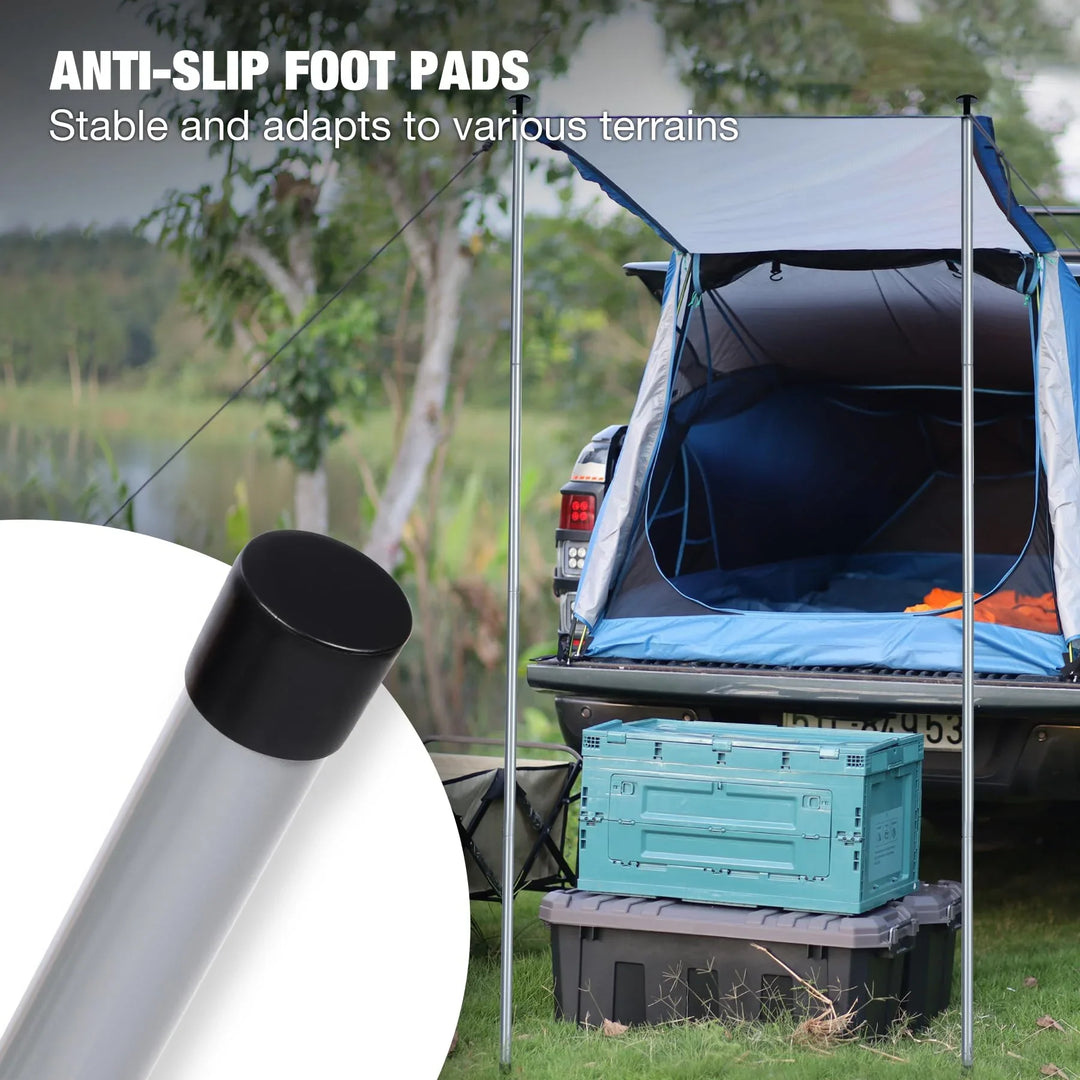 Poteaux de bâche télescopiques réglables en aluminium 