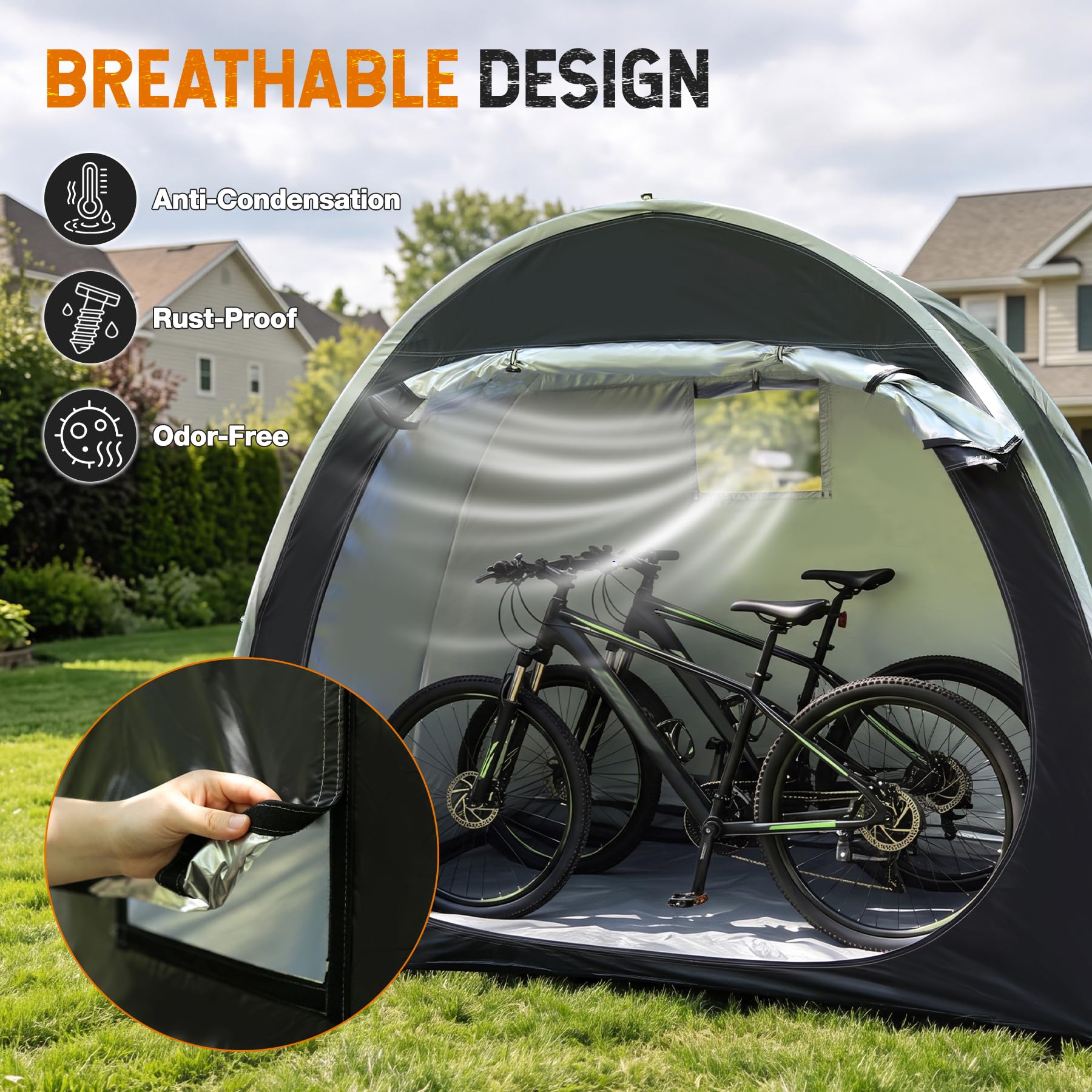 REDCAMP Outdoor Bike Storage Tent – 2 Sizes
