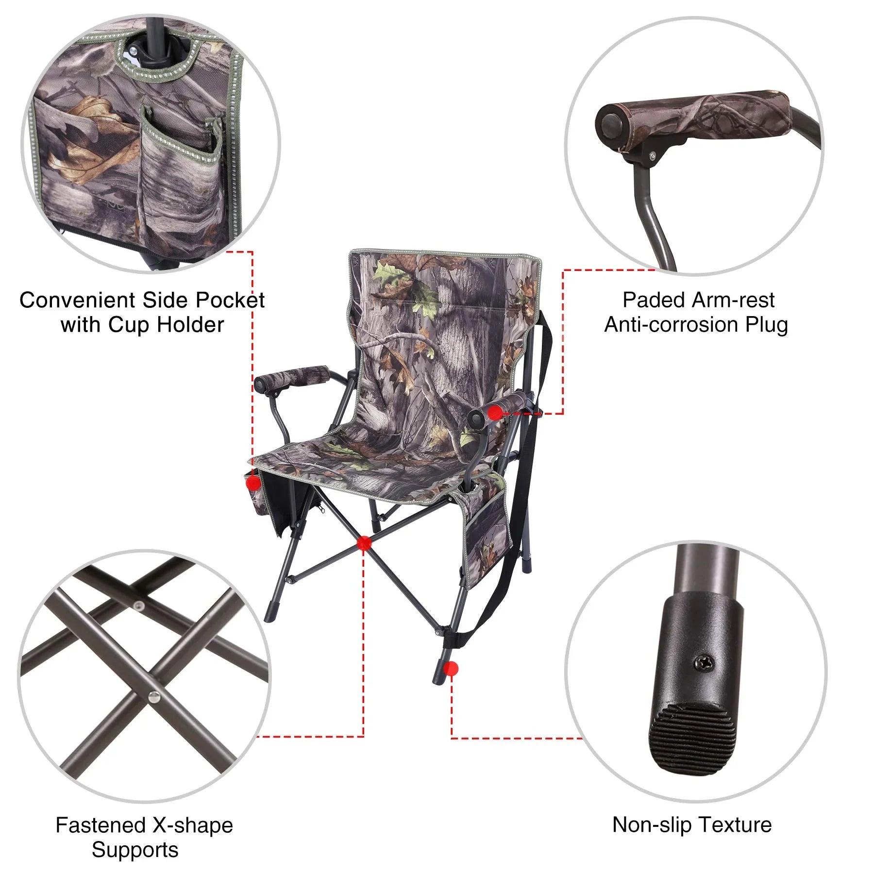Oversized Hunting Chairs for Blinds with Thickened Cotton