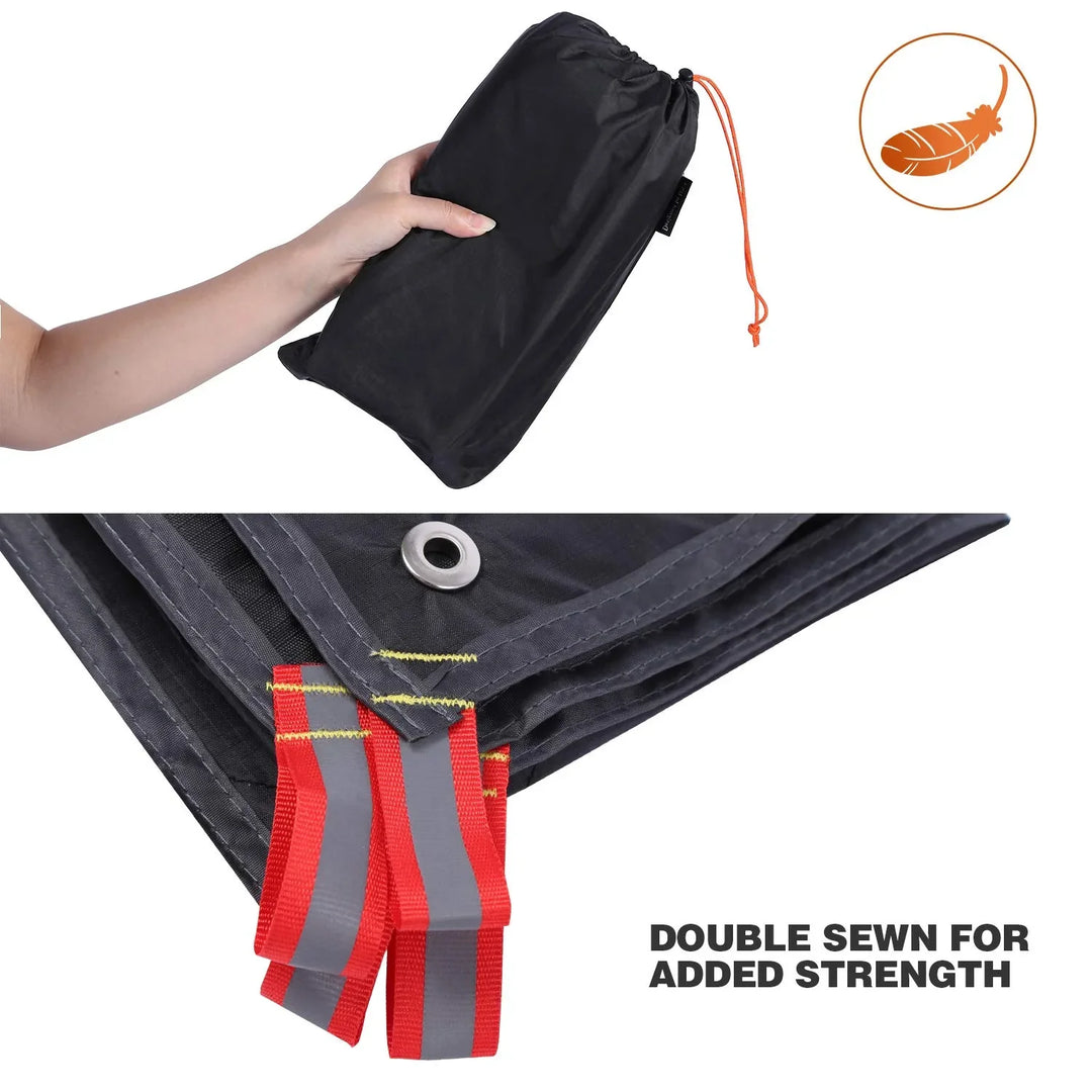 Bâche de tente de camping ultralégère et imperméable en PU 2000