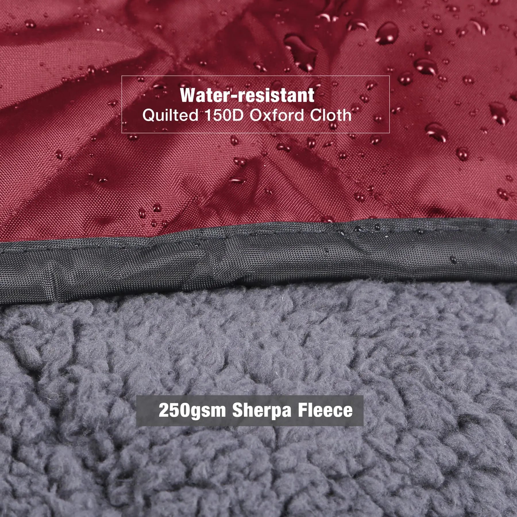 Waterproof Sherpa Stadium Blanket for Outdoor Events