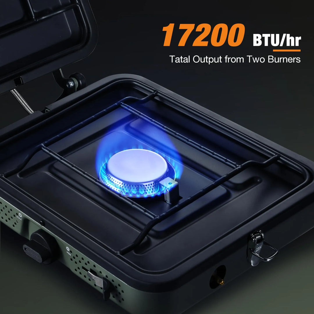 2 Burner Propane Camping Stove - Redcamp