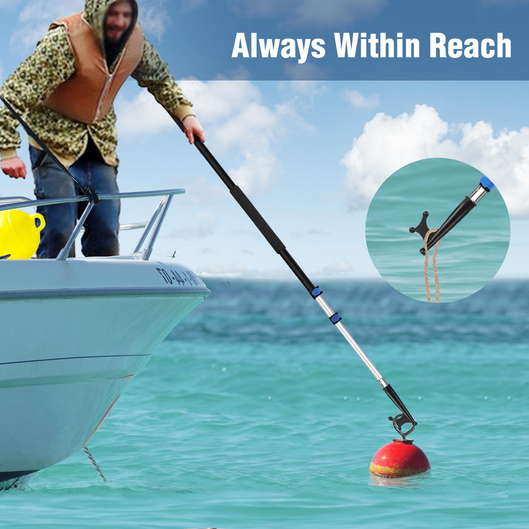 8ft Telescoping Boat Hook and Push Pole