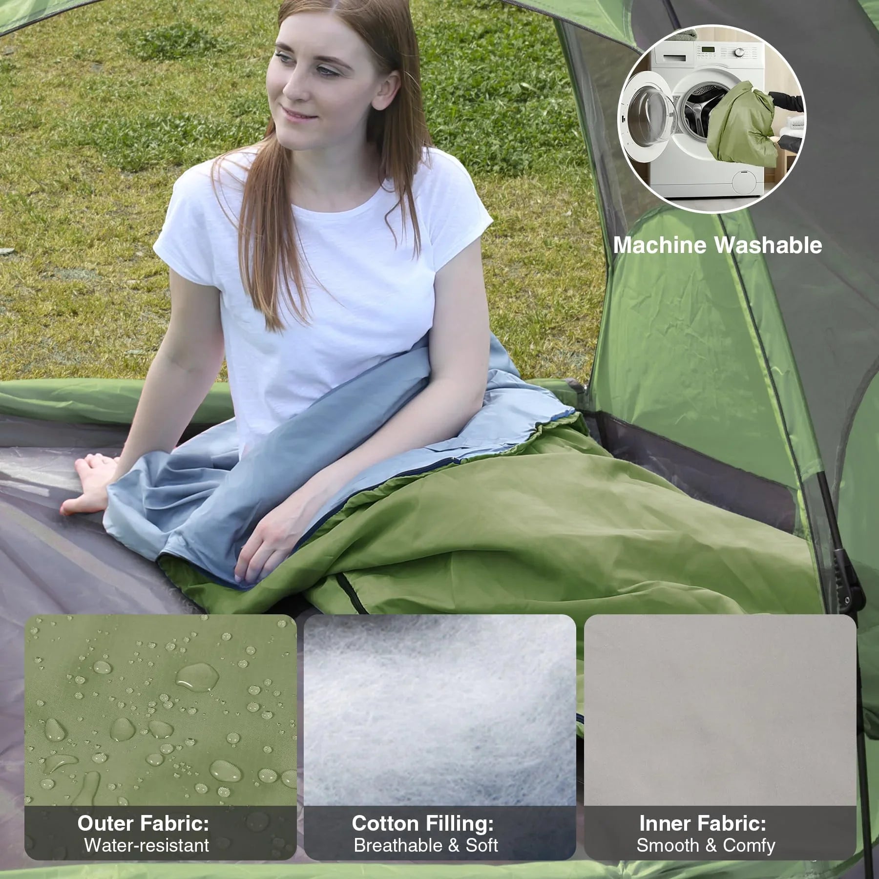Ultralight Warm Weather Camping Sleeping Bag