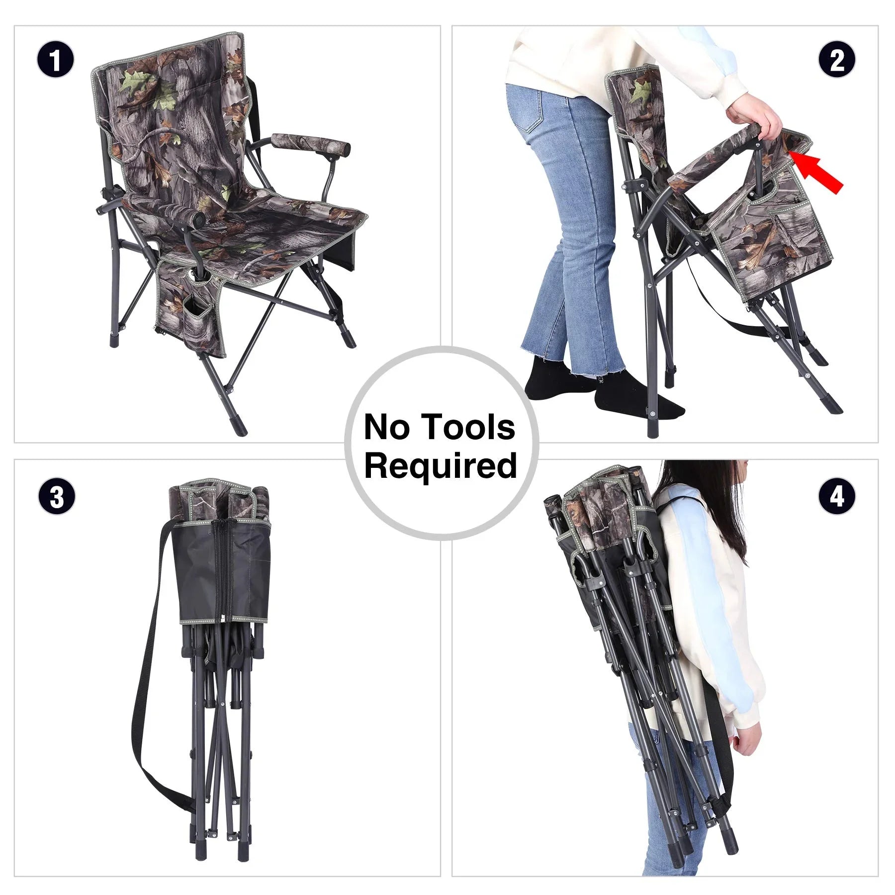 Oversized Hunting Chairs for Blinds with Thickened Cotton