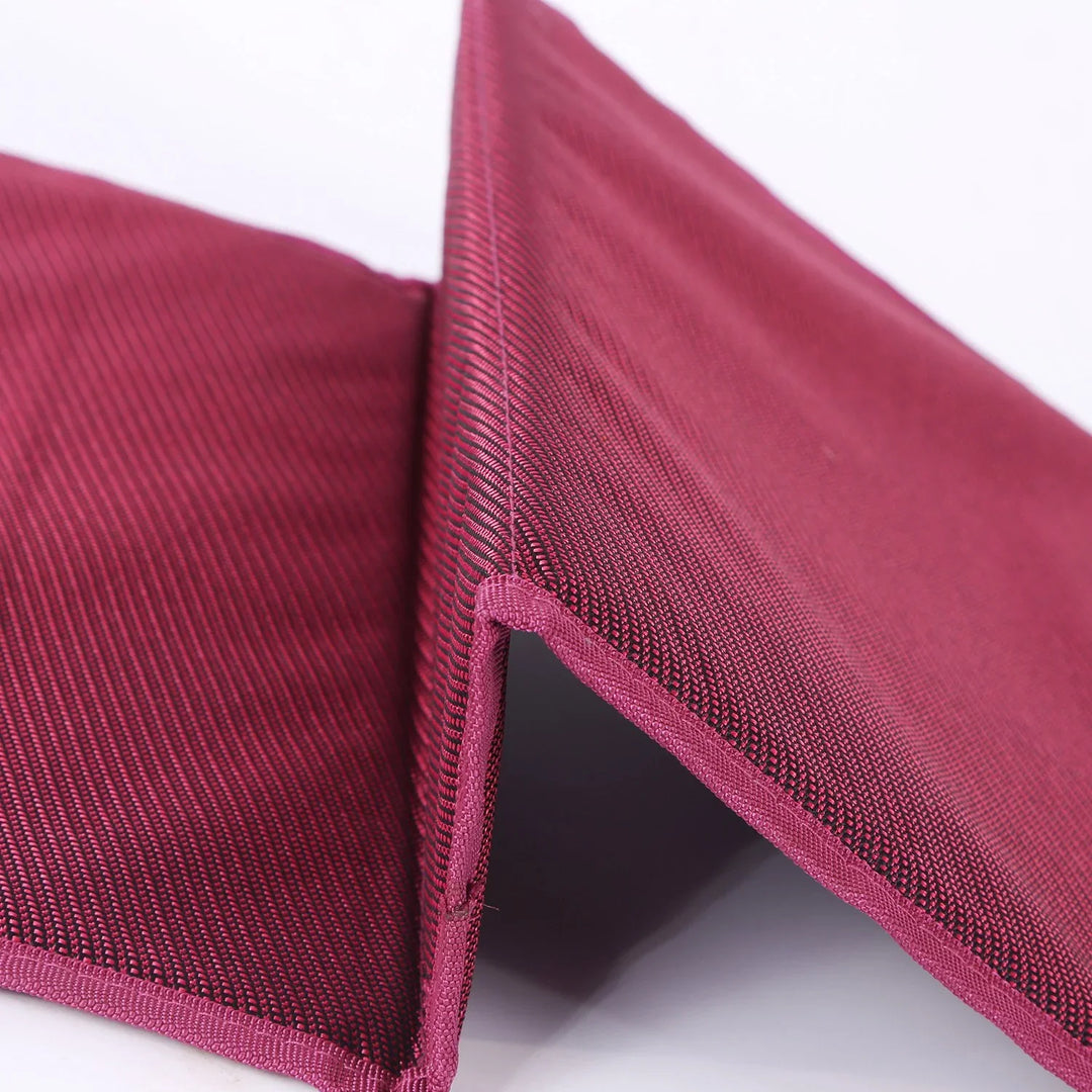 Collapsible Camping Utility Wagon Pad Lightweight 27.6''x16.5'', Wine Red
