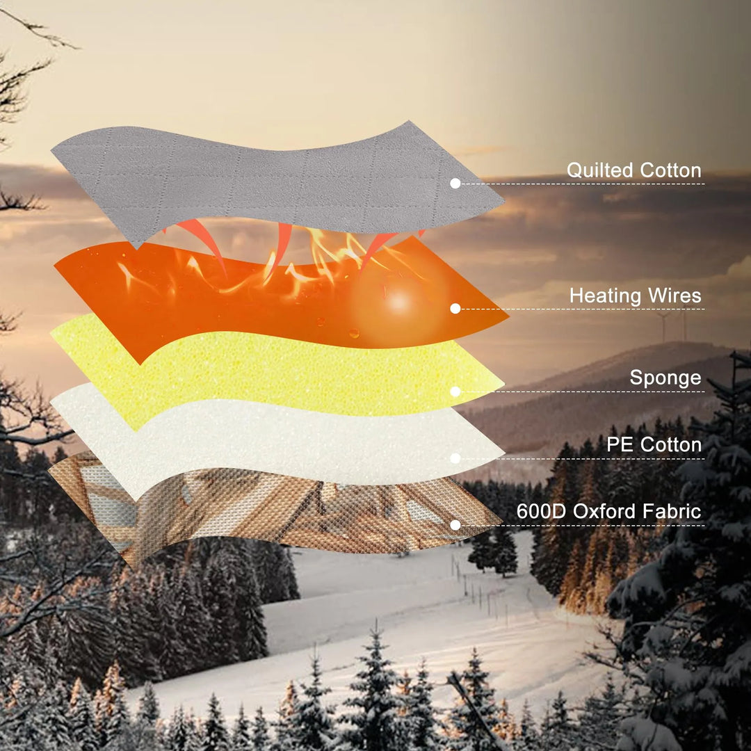 Waterproof Heated Seat Cushion with 3 Heat Levels