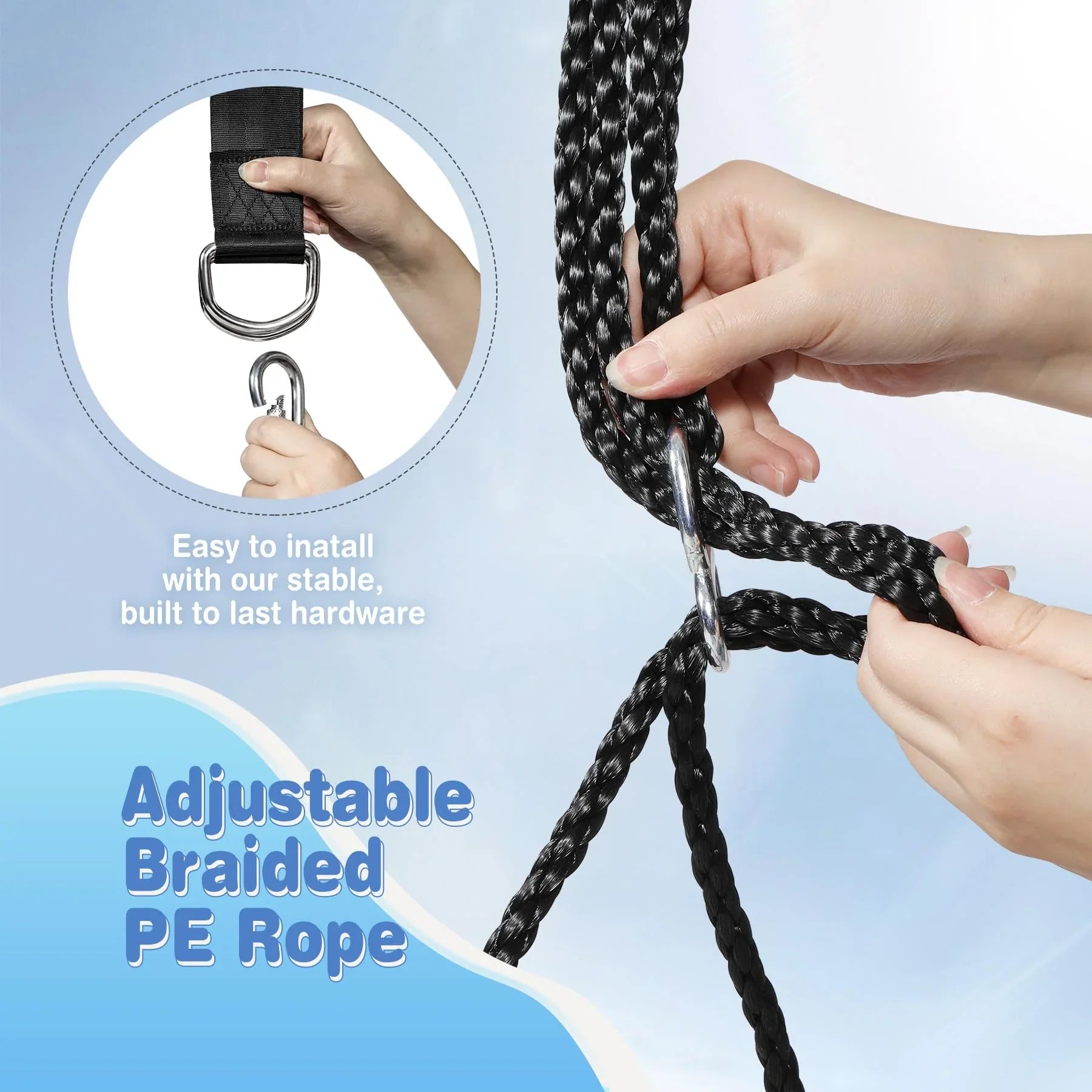 40-Inch Circular Spider Web Swing