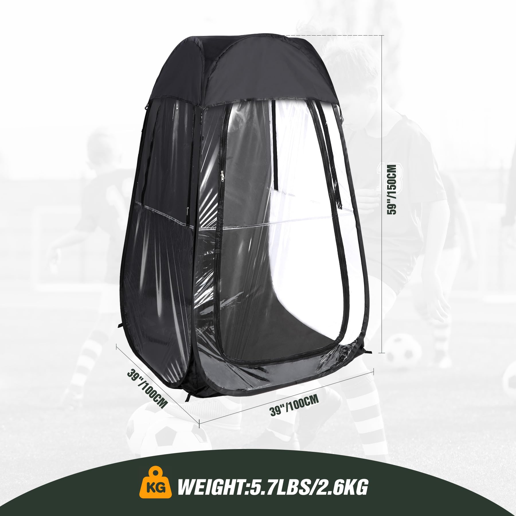 1-Person Pop Up Sports Tent