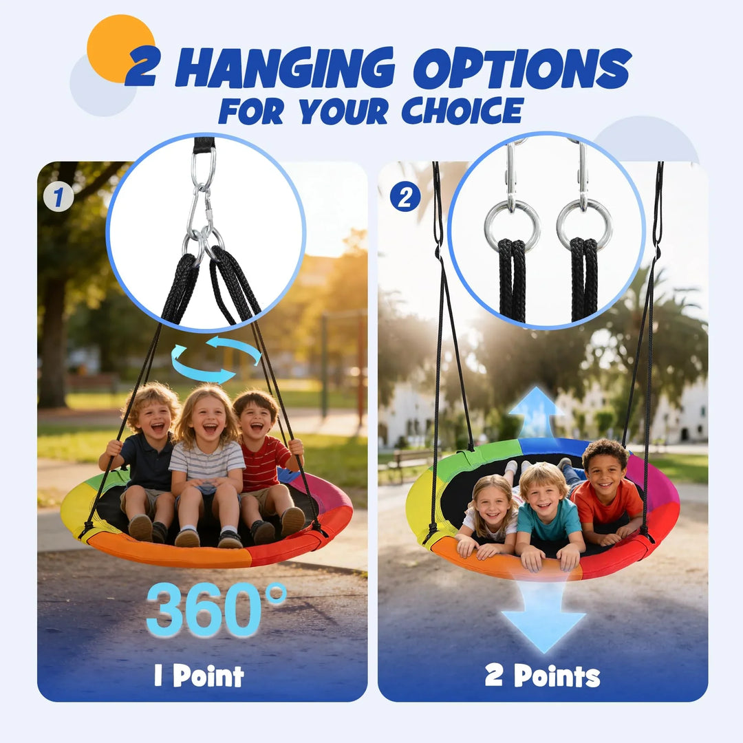 Heavy-Duty Flying Saucer Tree Swing