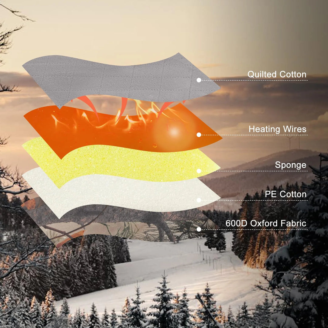 Waterproof Heated Seat Cushion with 3 Heat Levels