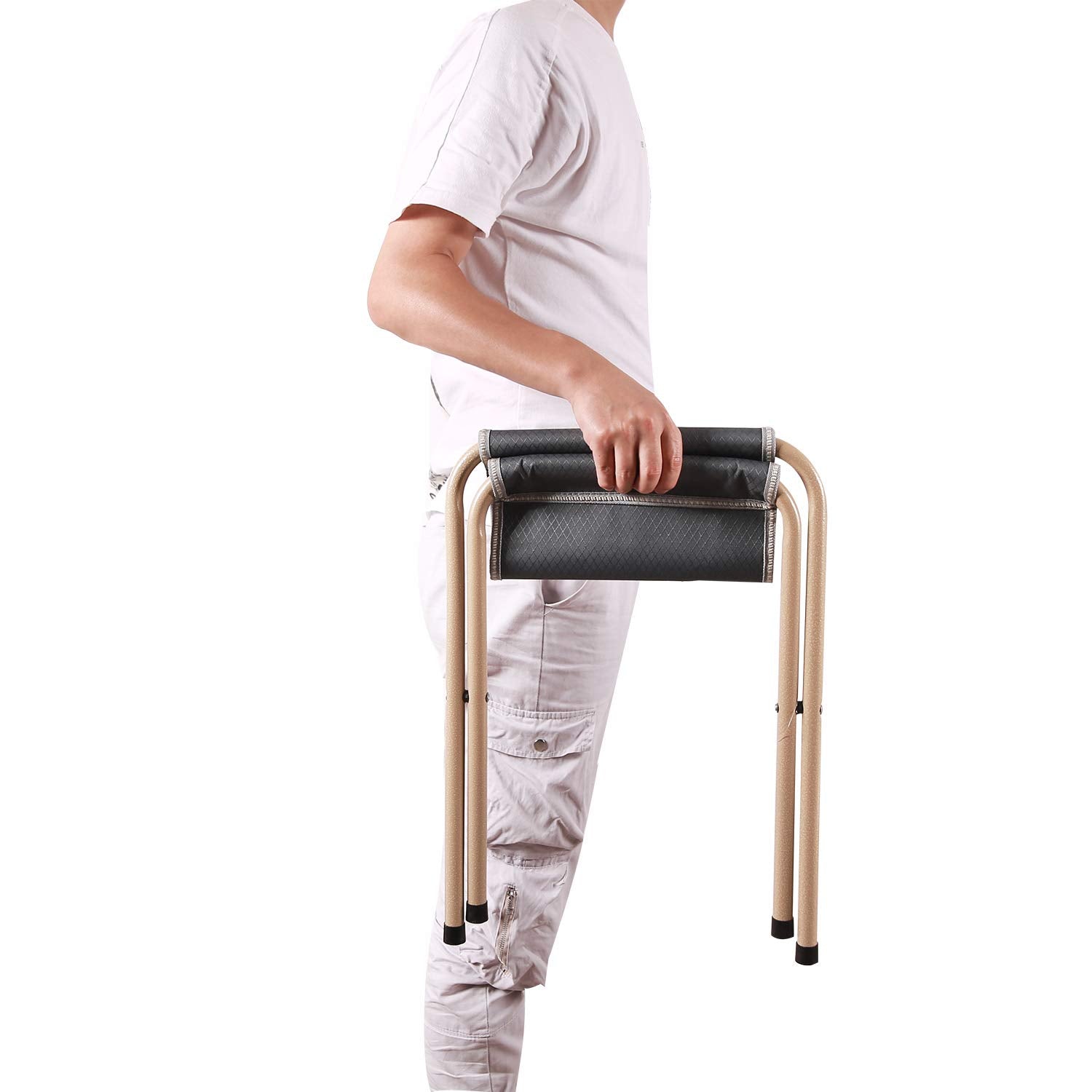 15-Inch Heavy-Duty Folding Camp Stools, 2 Pack