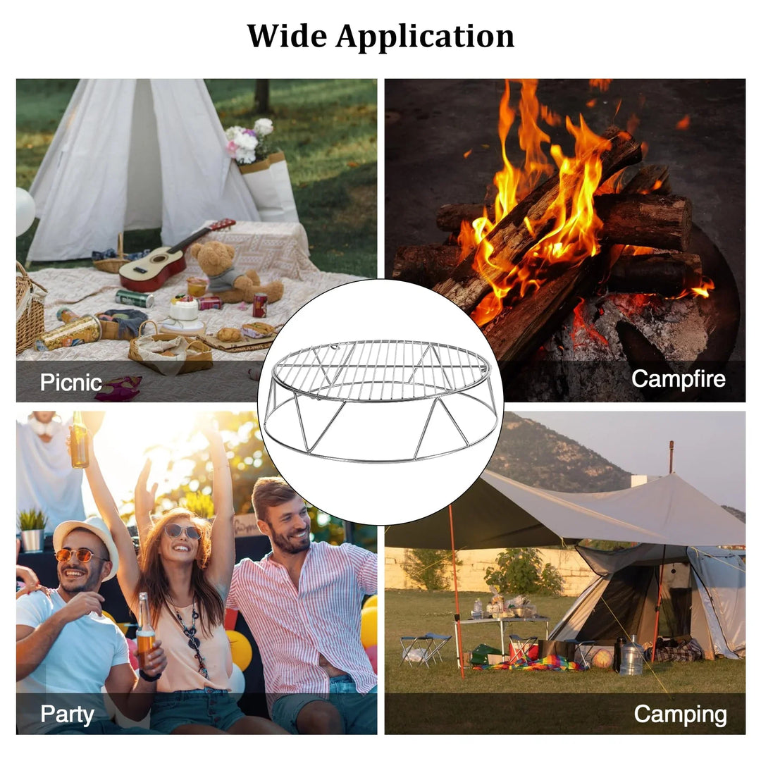 Stainless Steel Fire Pit Accessory Kit