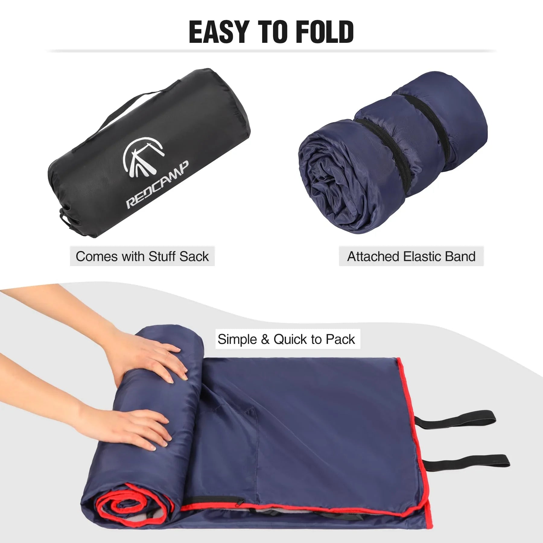 Couverture d'extérieur imperméable avec polaire chaude 