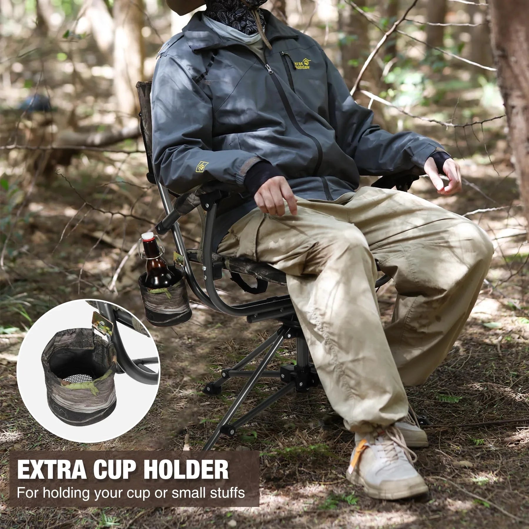 360° Swivel Hunting Chair for Blinds
