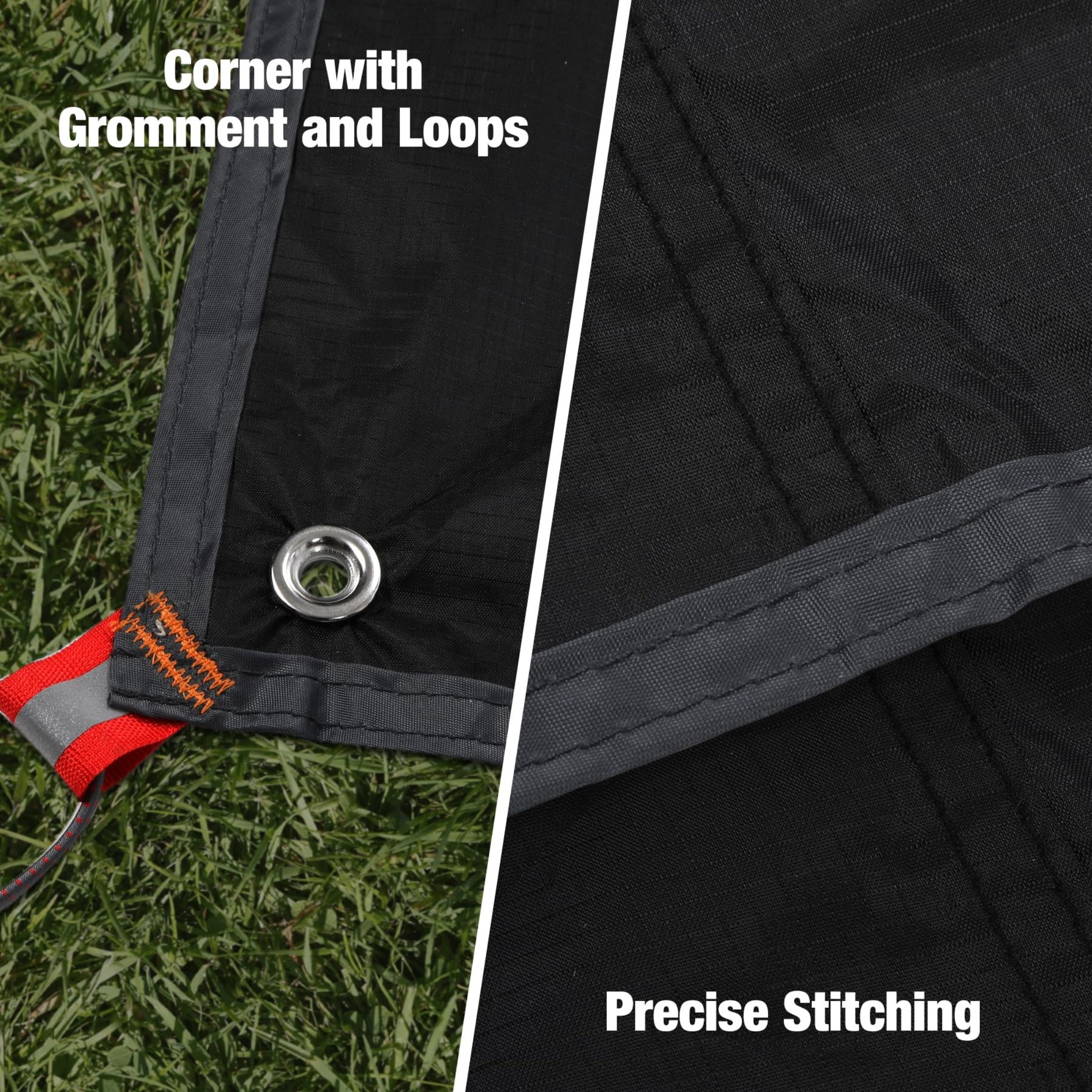 REDCAMP Ultralight Tent Footprint for 1-2 Person Tent 87 x 55 Inches