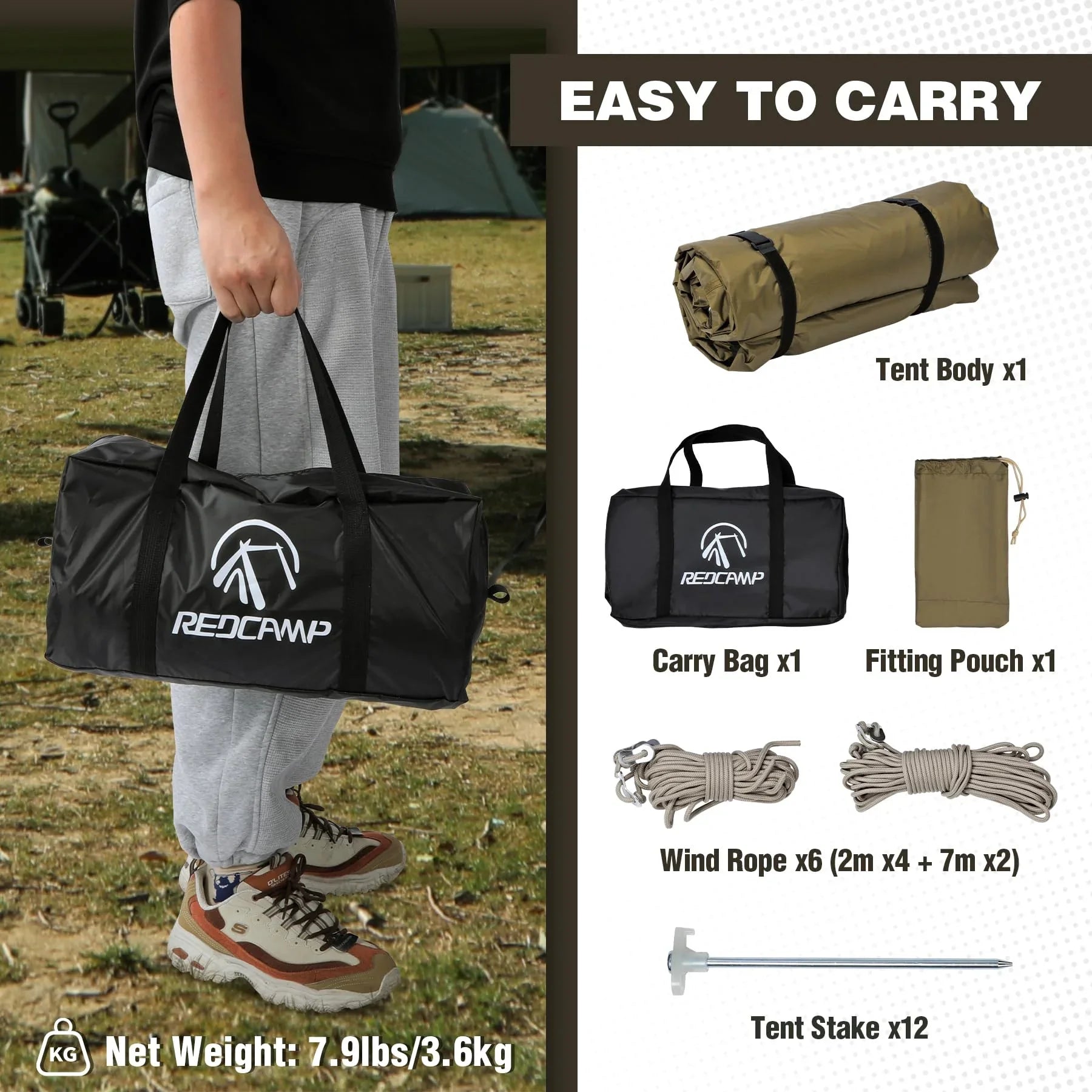 Large Hammock Hot Tent with Stove Jack