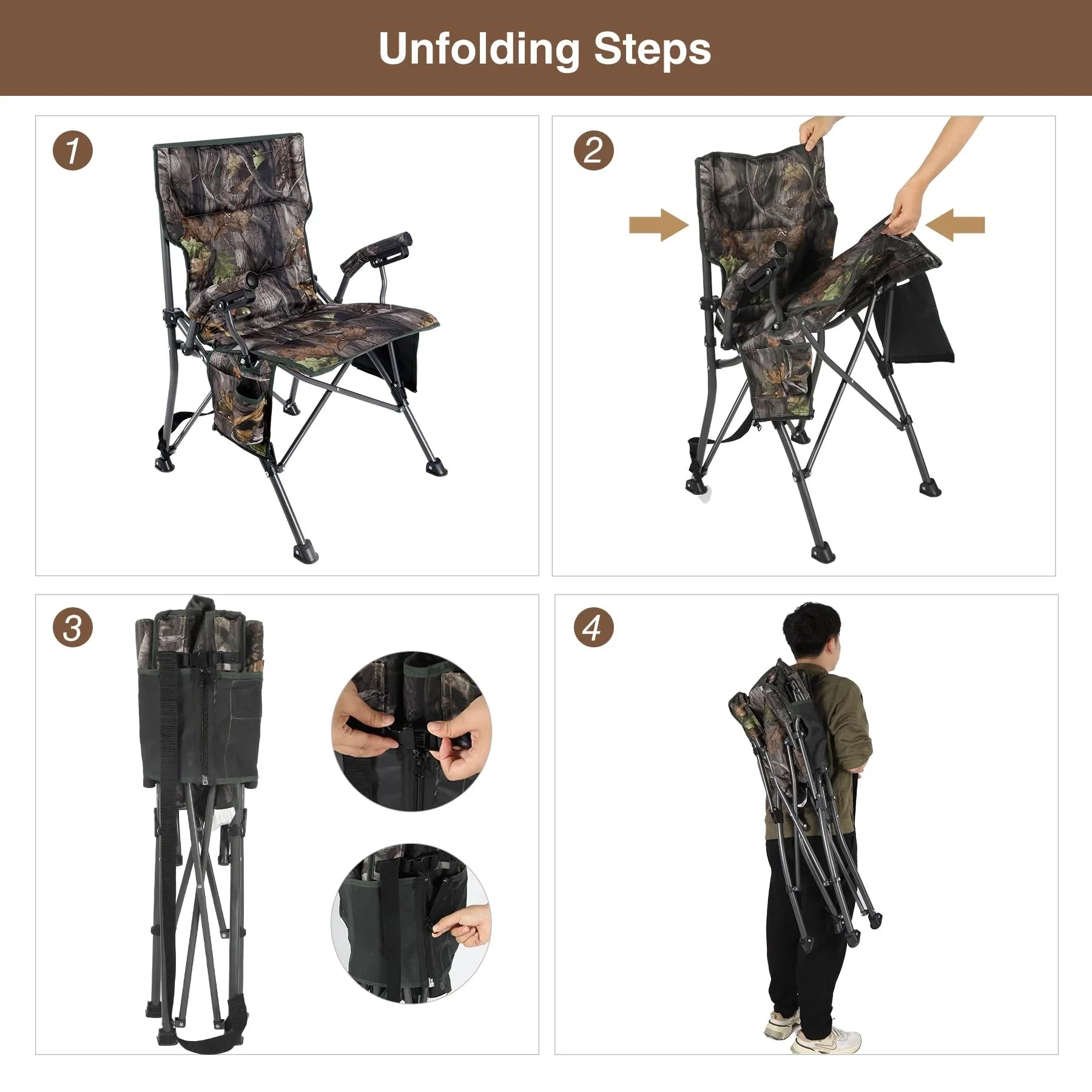Oversized Hunting Chairs for Blinds with Thickened Cotton