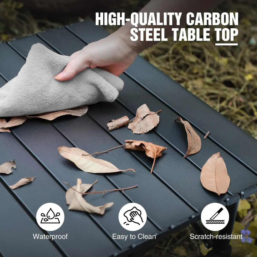 Table de camping enroulable et pliable 