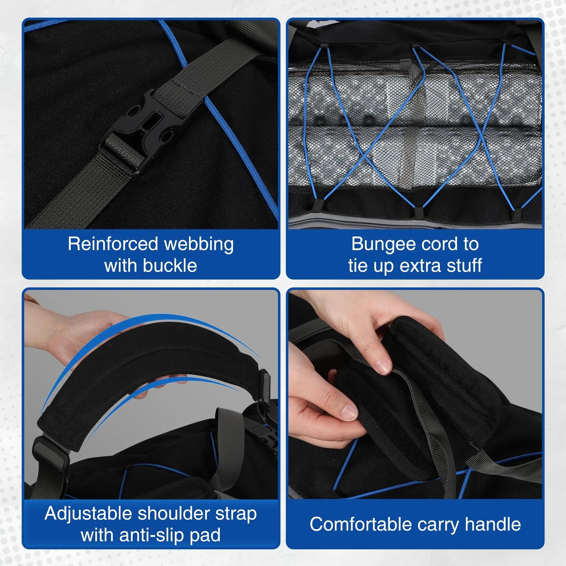 Sac de voyage pliable à roulettes 85/120 L 