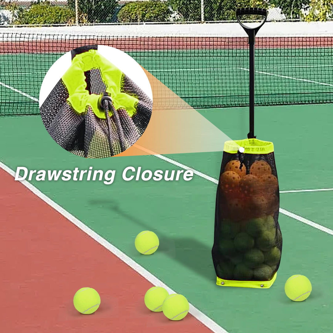 Tennis & Pickleball Ball Hopper – Green Black