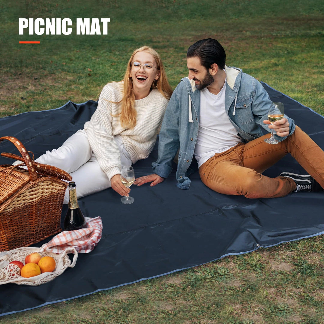Ultralight Tent Footprint for 1-2 Person Tent, Multifunctional Waterproof Camping Tarp for Outdoor Hiking, Lightweight and Compact, 87"x55"