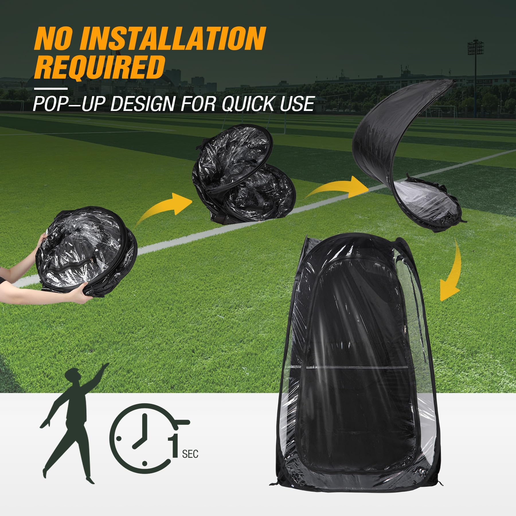 1-Person Pop Up Sports Tent