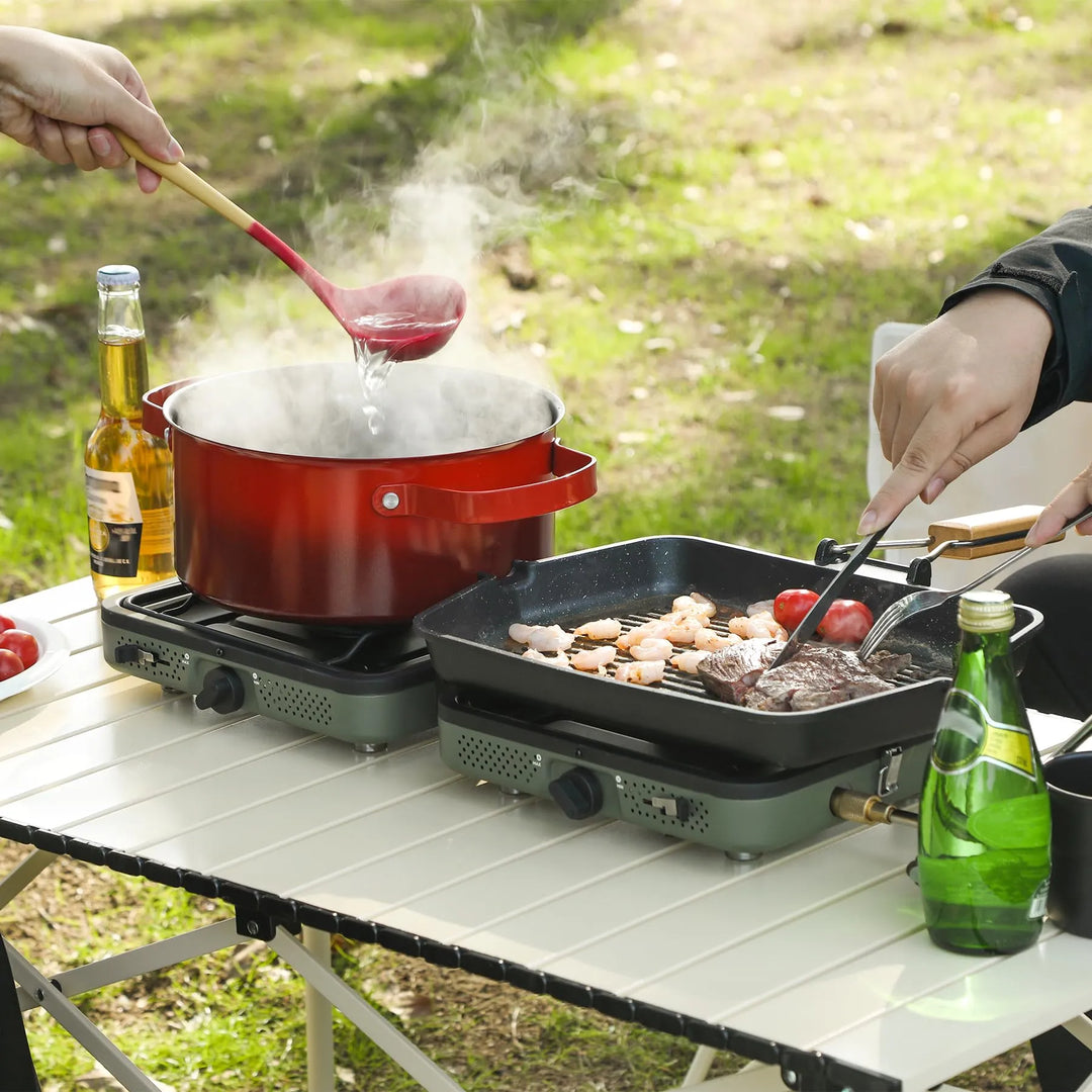 2 Burner Propane Camping Stove - Redcamp