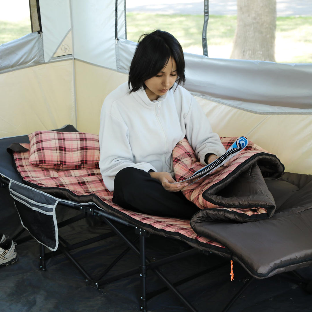 Cotton Flannel Rectangular Sleeping Bag 40-60°F