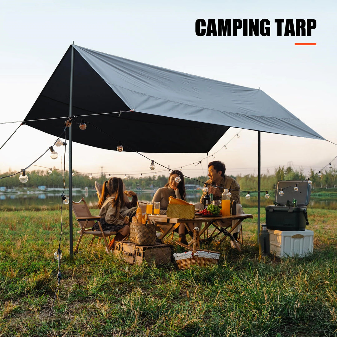 Ultralight Tent Footprint for 1-2 Person Tent, Multifunctional Waterproof Camping Tarp for Outdoor Hiking, Lightweight and Compact, 87"x55"