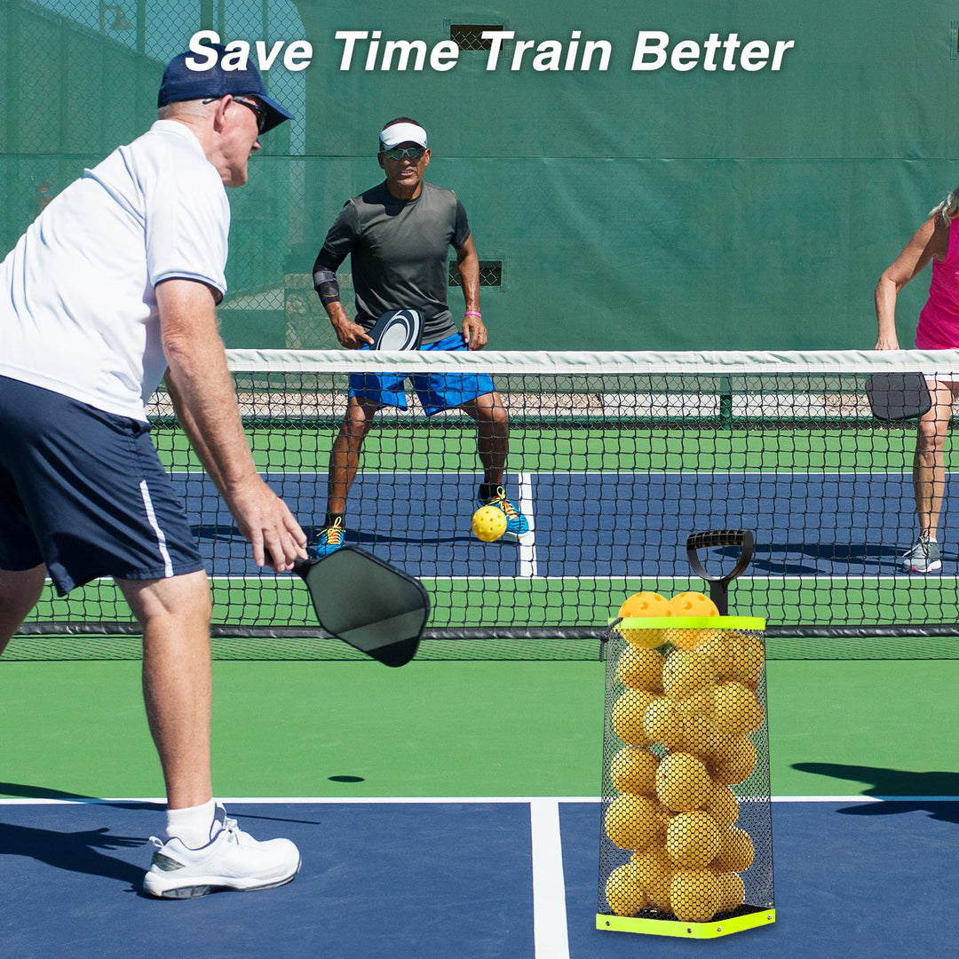 Tennis & Pickleball Ball Hopper – Green Black