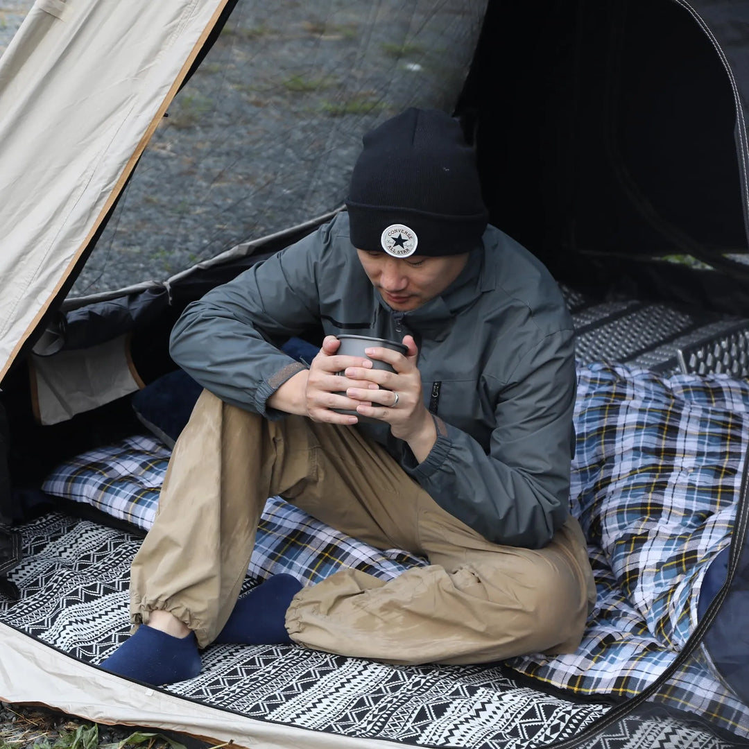 Extra-Wide Cotton Flannel Sleeping Bag for Adult Camping