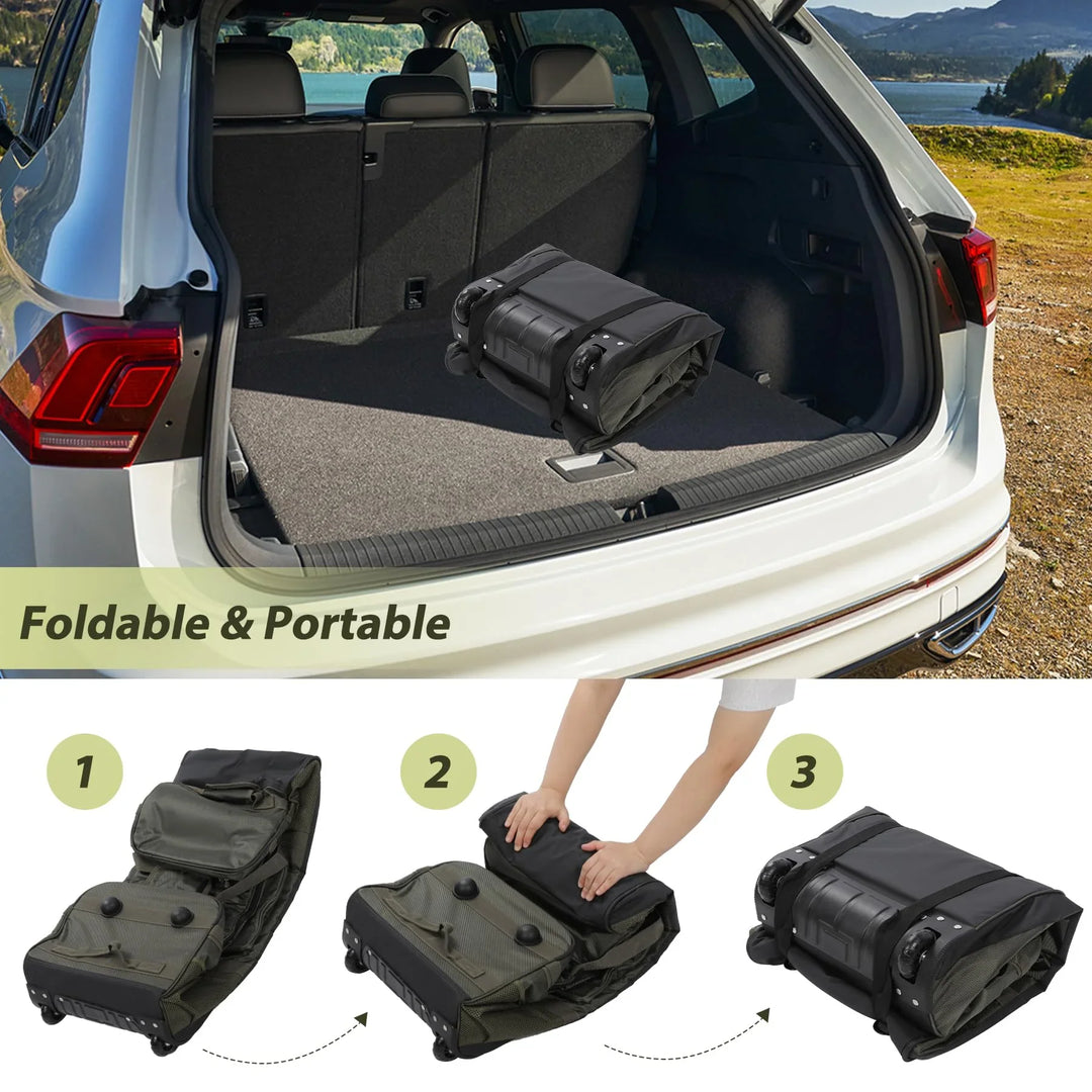 100 L Foldable Duffle Bag with Wheels, Large Travel Duffel Bag