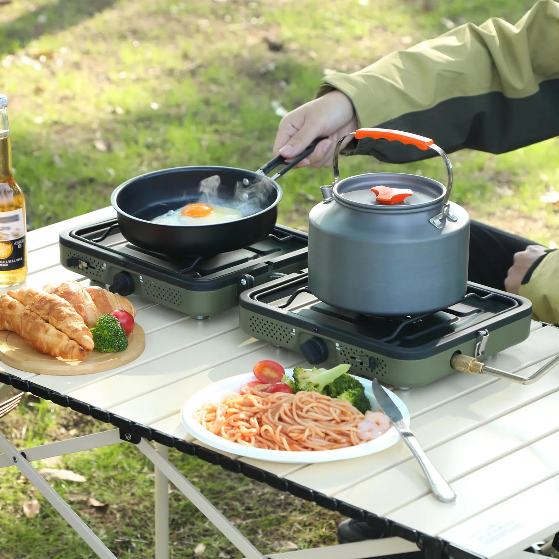 2 Burner Propane Camping Stove - Redcamp