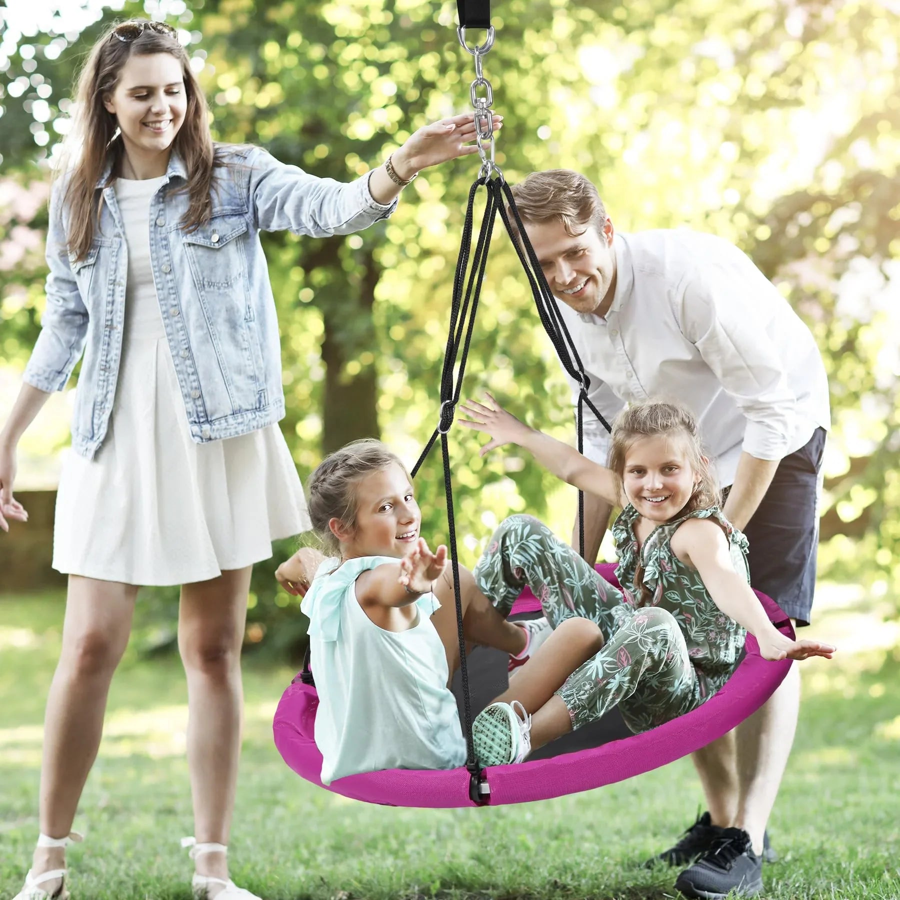 40"/43'' Large Round Flying Saucer Tree Swing