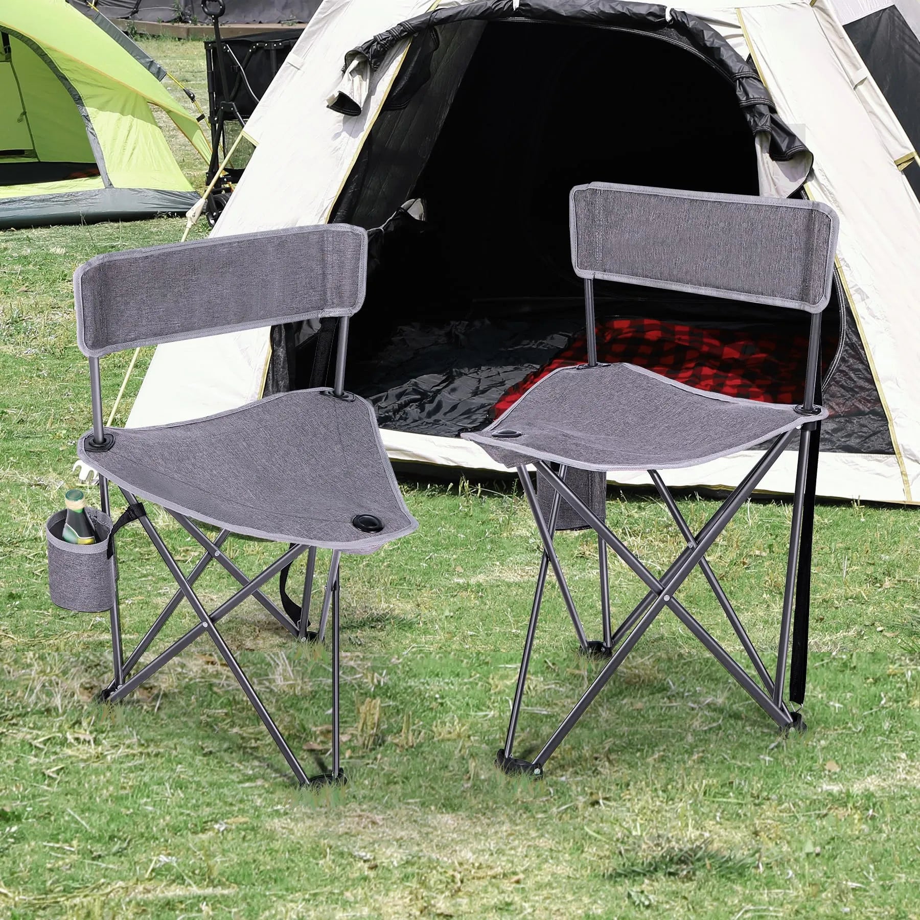 2 Pack Tripod Chairs for Adults