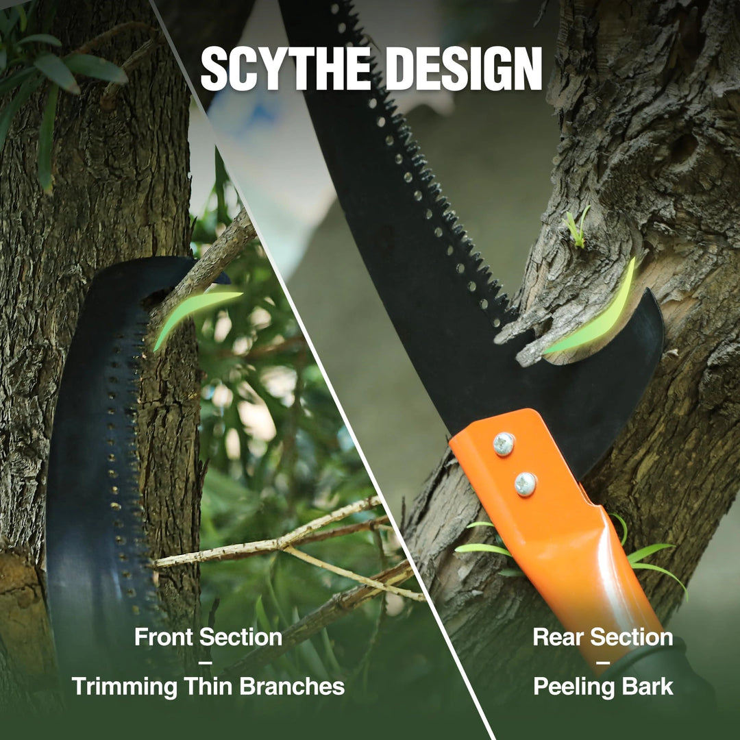 4.6-10ft Telescopic Tree Pruner with Cut & Hold Bypass Clippers