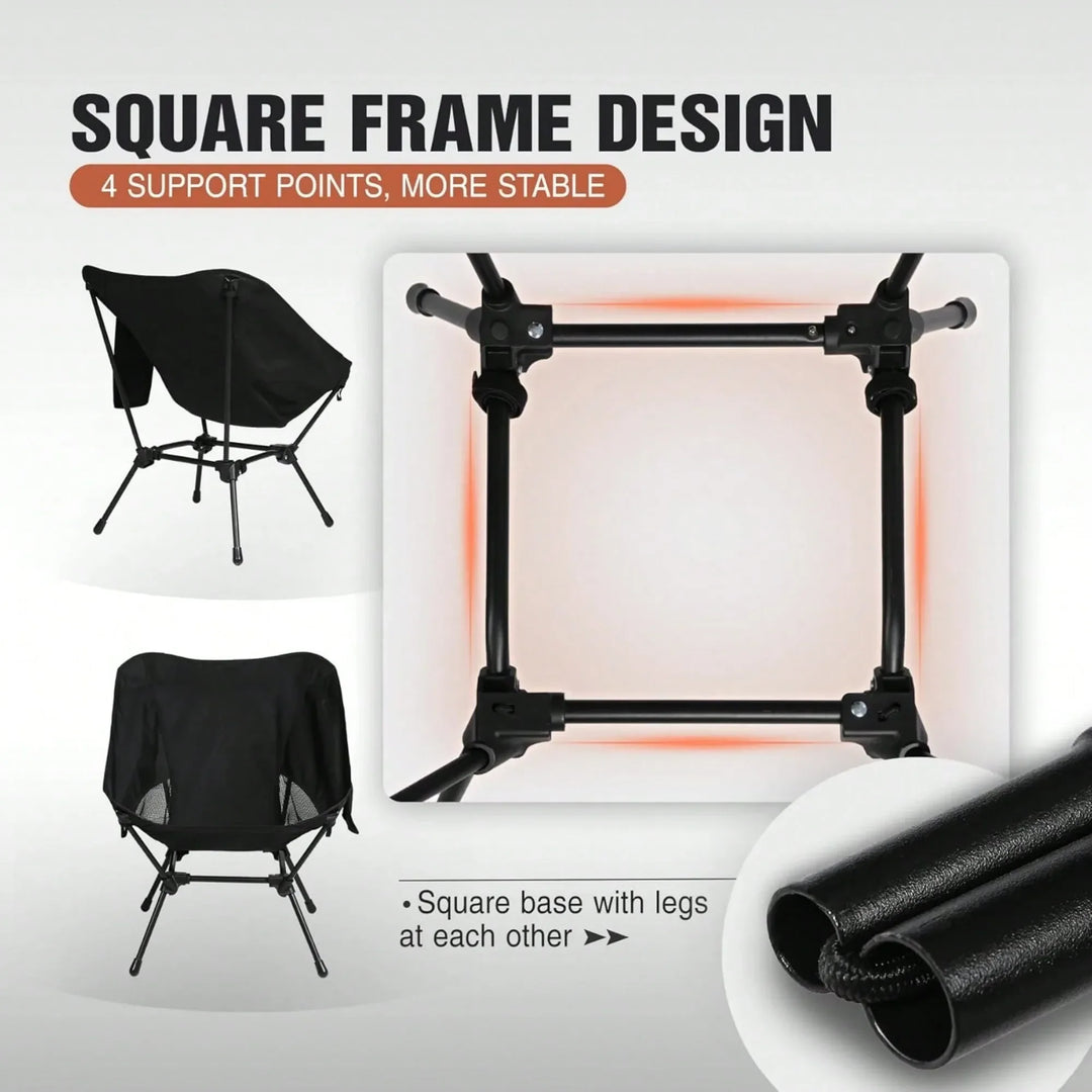 Ultralight Folding Camping Chair with Mesh Back