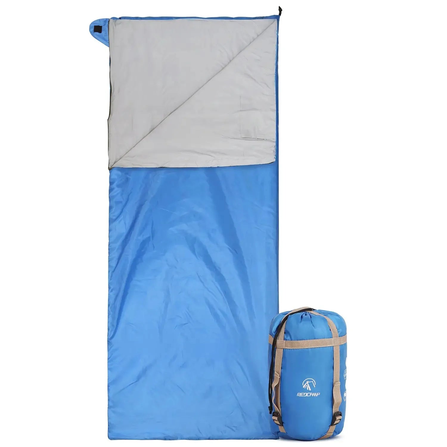 Ultralight Camping Sleeping Bag for Warm Weather,Green Blue Black Navy Blue - Redcamp