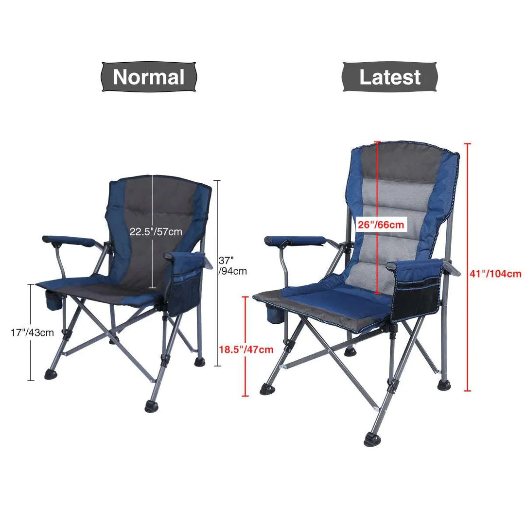 Heavy Duty Folding Camping Chair with High Back & Cup Holder - Redcamp