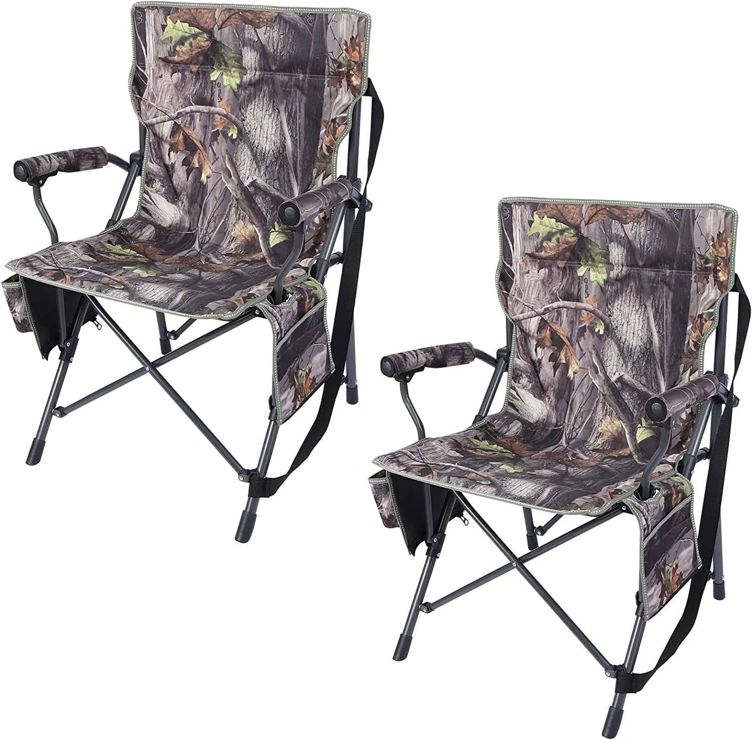 Heavy Duty Folding Camping Chair with High Back & Cup Holder - Redcamp
