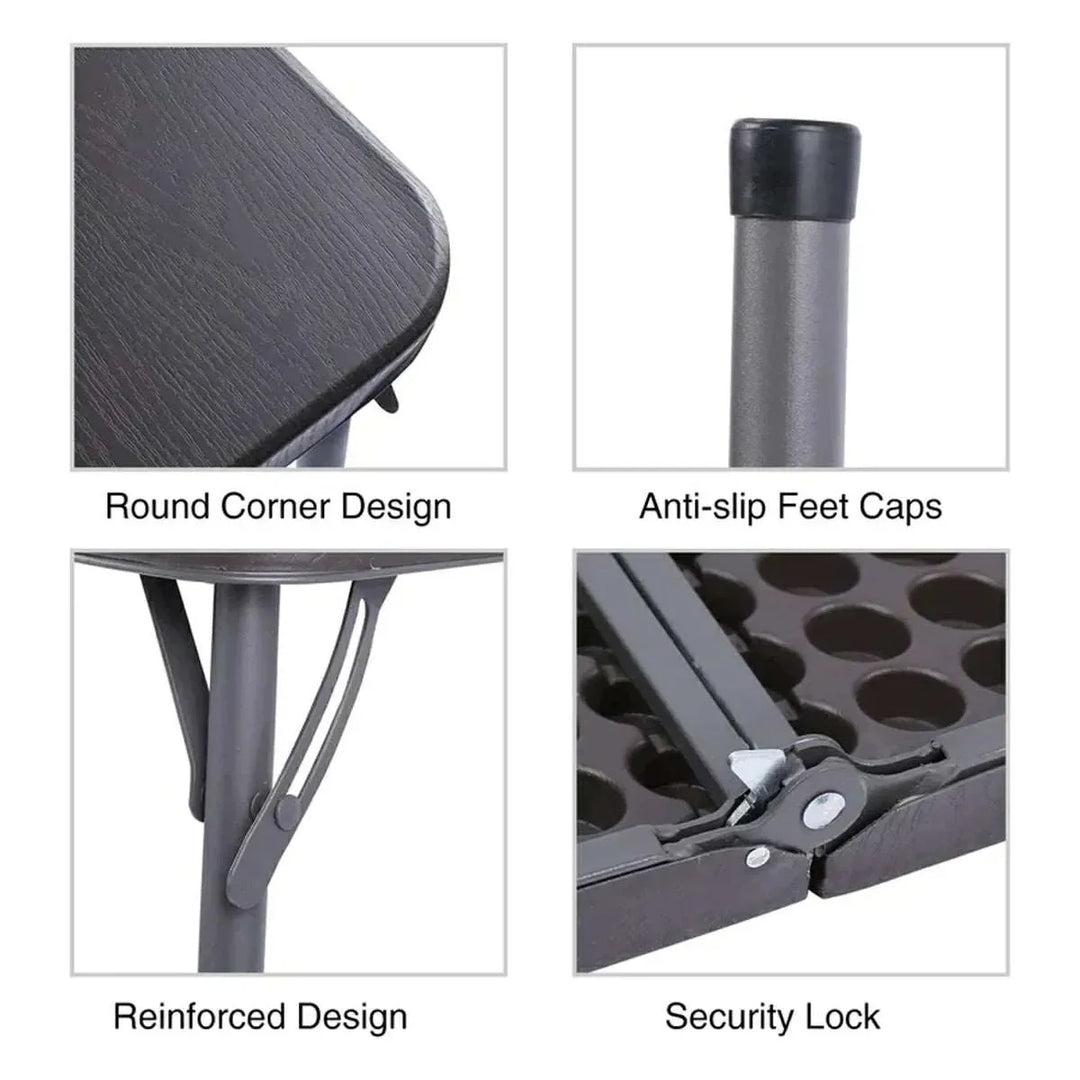 Lightweight Portable Square Card Table with Folding Legs - Redcamp