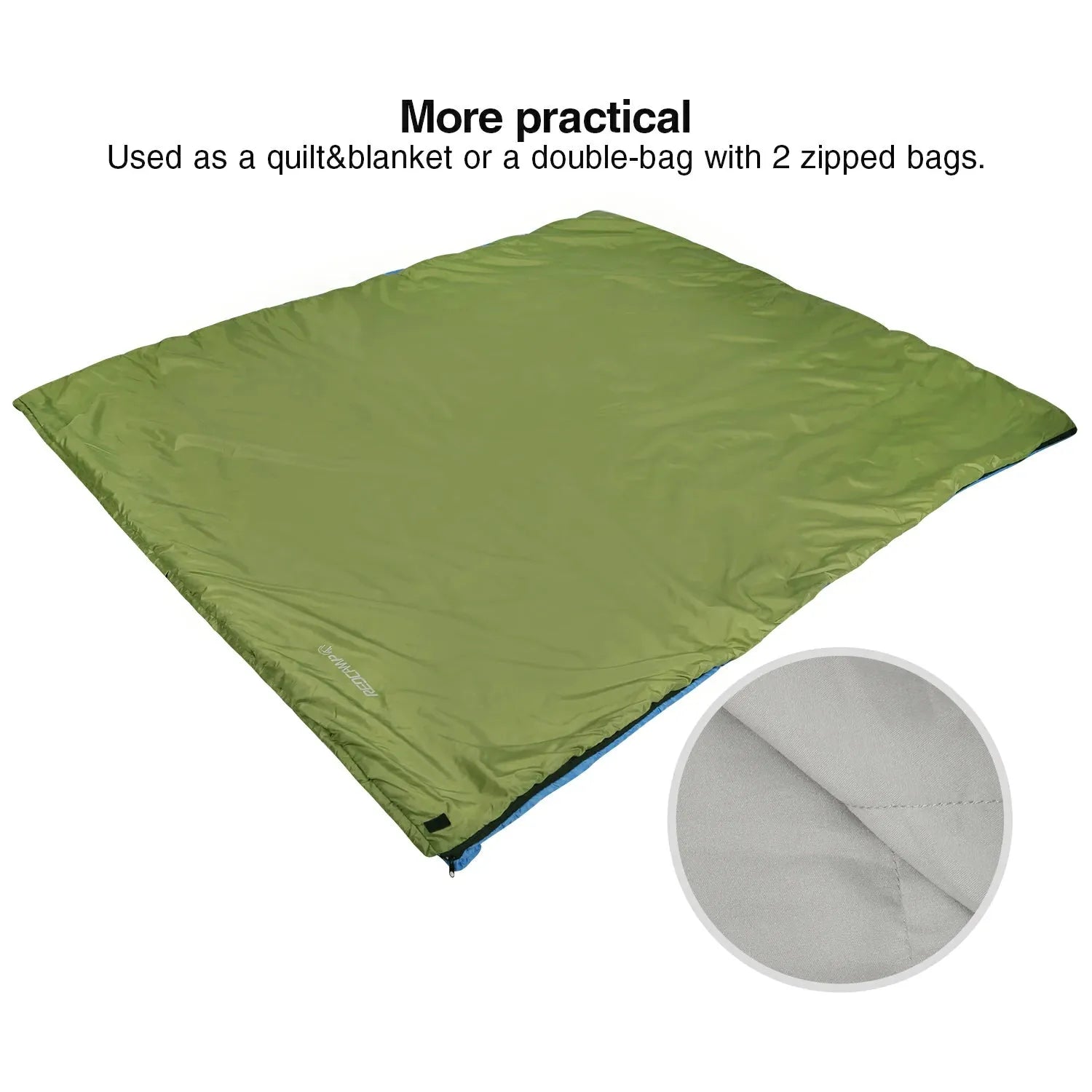 Ultralight Camping Sleeping Bag for Warm Weather,Green Blue Black Navy Blue - Redcamp