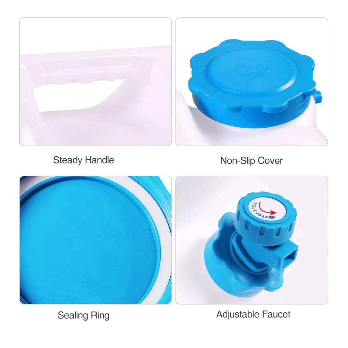 Portable Camping Water Container with Spigot and Wheels - Redcamp