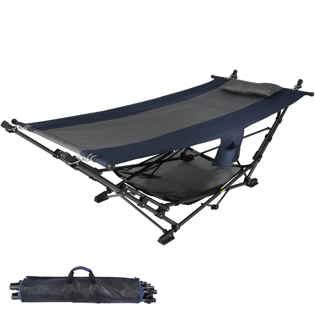 Freestanding Portable Hammock with Stand for Outdoor Yard Beach, 300lbs Capacity - Redcamp