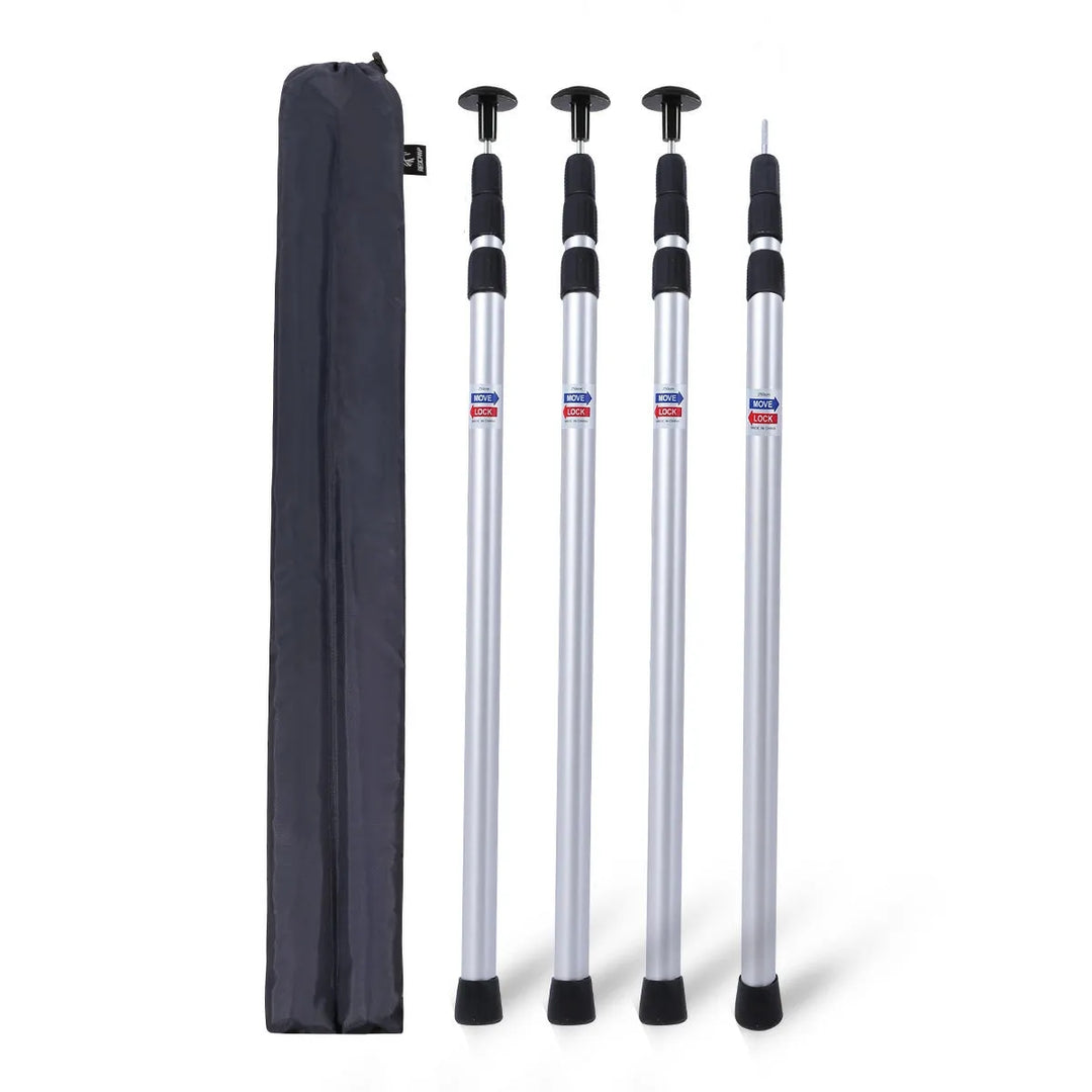 Aluminum Adjustable Telescoping Tarp Poles - Redcamp