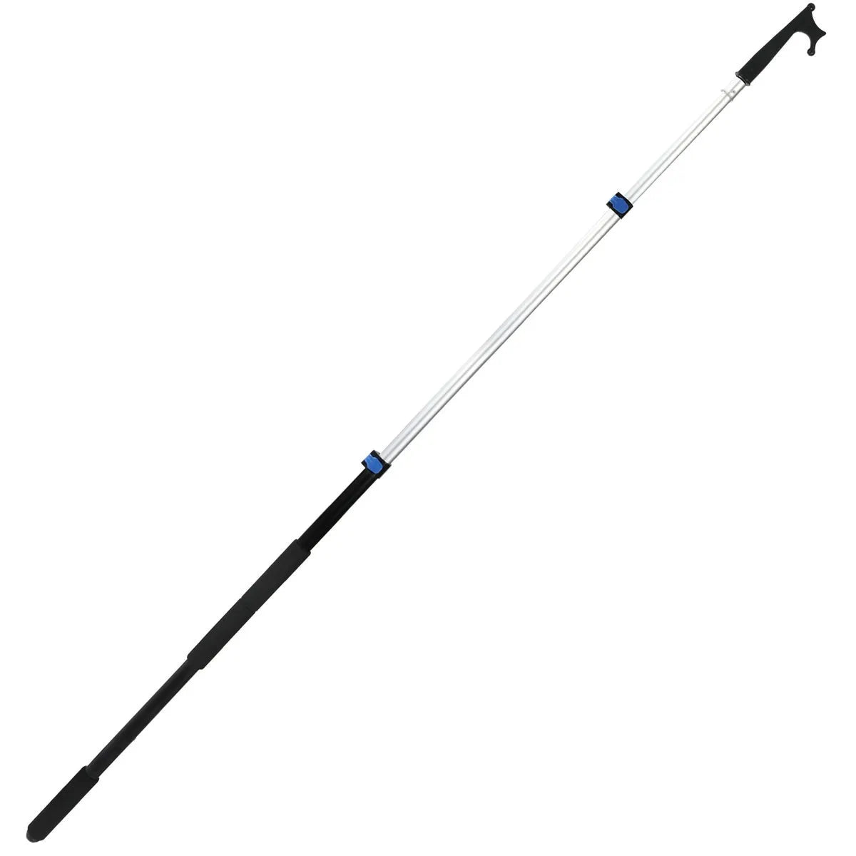 8ft/12ft Aluminum Extendable Telescopic Boat Hook For Docking, Black/Silver - Redcamp